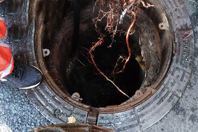 蒋场镇管道预处理